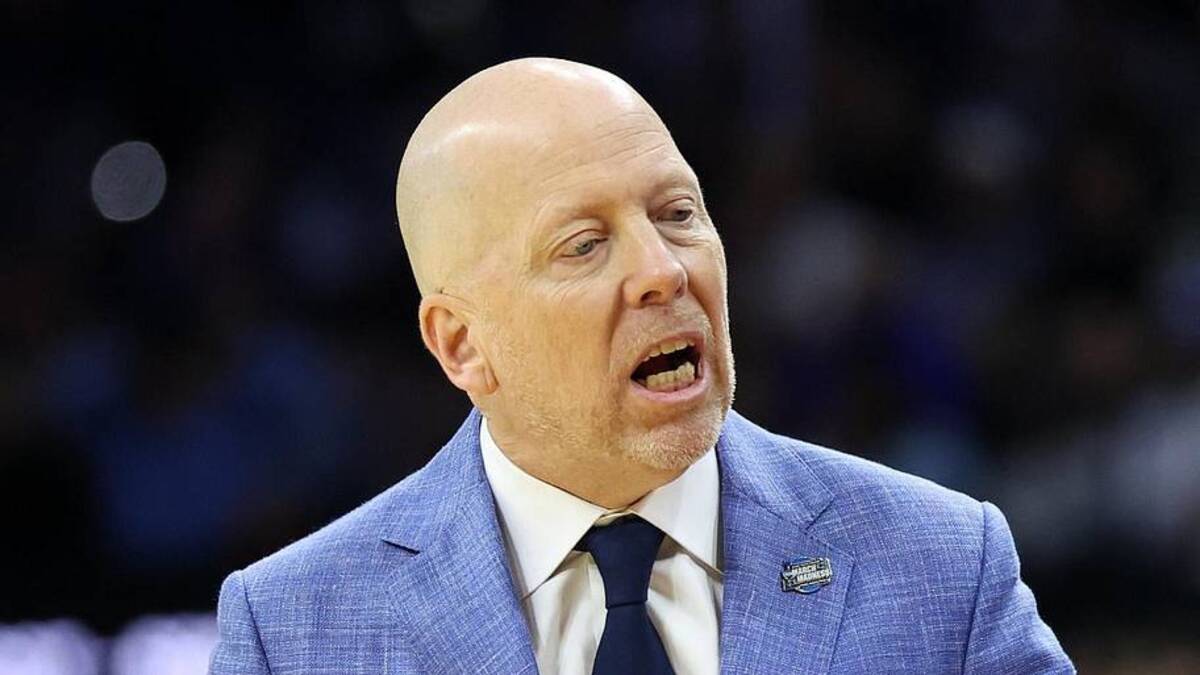  Mar 20, 2026; Philadelphia, PA, USA; UCLA Bruins head coach Mick Cronin reacts in the second half during a first round game of the men's 2026 NCAA Tournament at Xfinity Mobile Arena. Mandatory Credit: Bill Streicher-Imagn Images | Bill Streicher-Imagn Images 