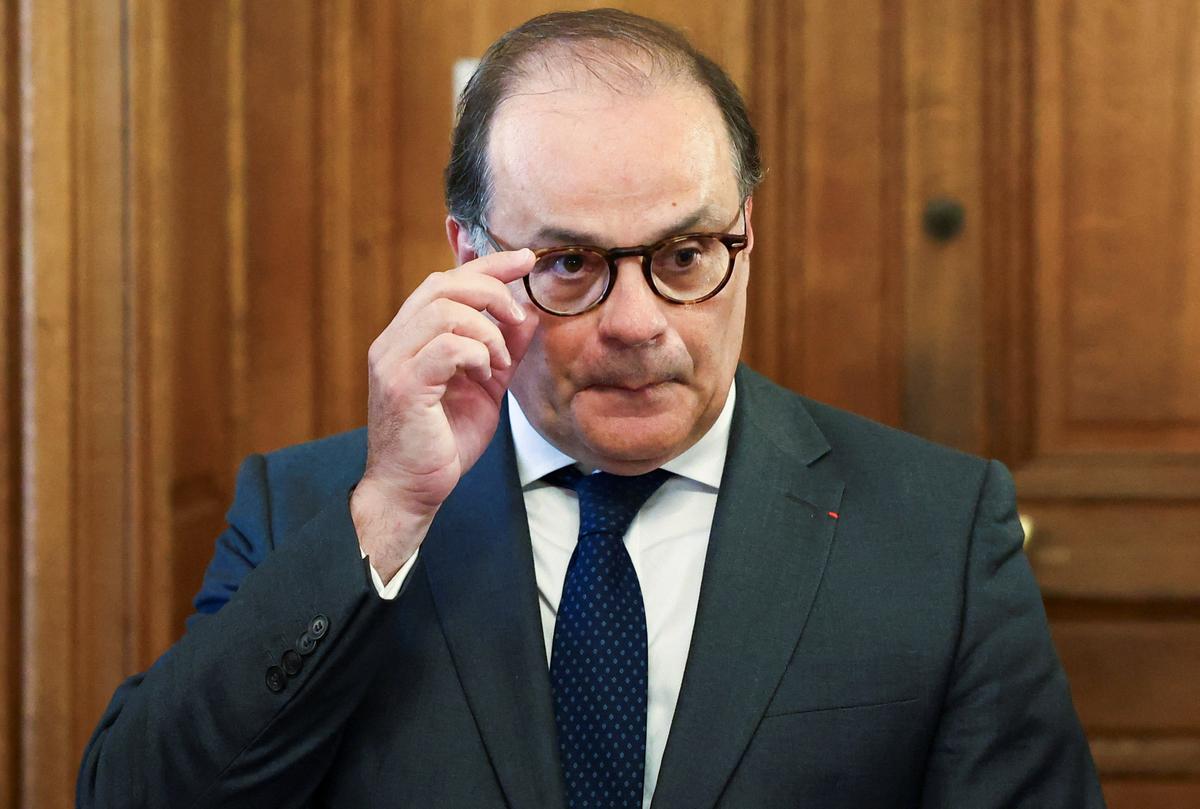 Emmanuel Moulin who has been nominated by French President Macron to be the next governor of the Bank of France attends a hearing by lawmakers at the French Senate in Paris, France May 20, 2026. REUTERS/Abdul Saboor