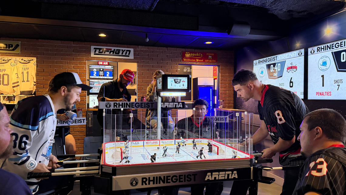 A suburban Cincinnati basement becomes a $100,000 table hockey haven 