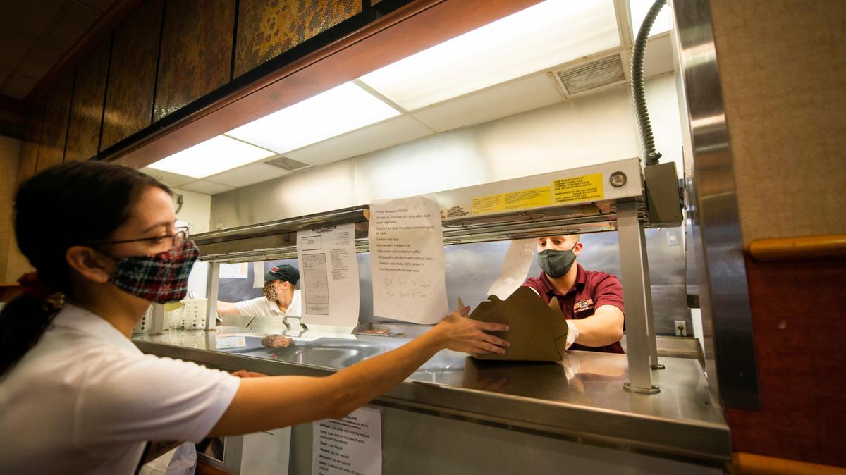 Restaurants can brand more than one menu on delivery apps using a ghost or virtual kitchen concept. Photo from Valley Dairy, in Latrobe, Pa. (Shane Dunlap/Pittsburgh Tribune-Review via AP)