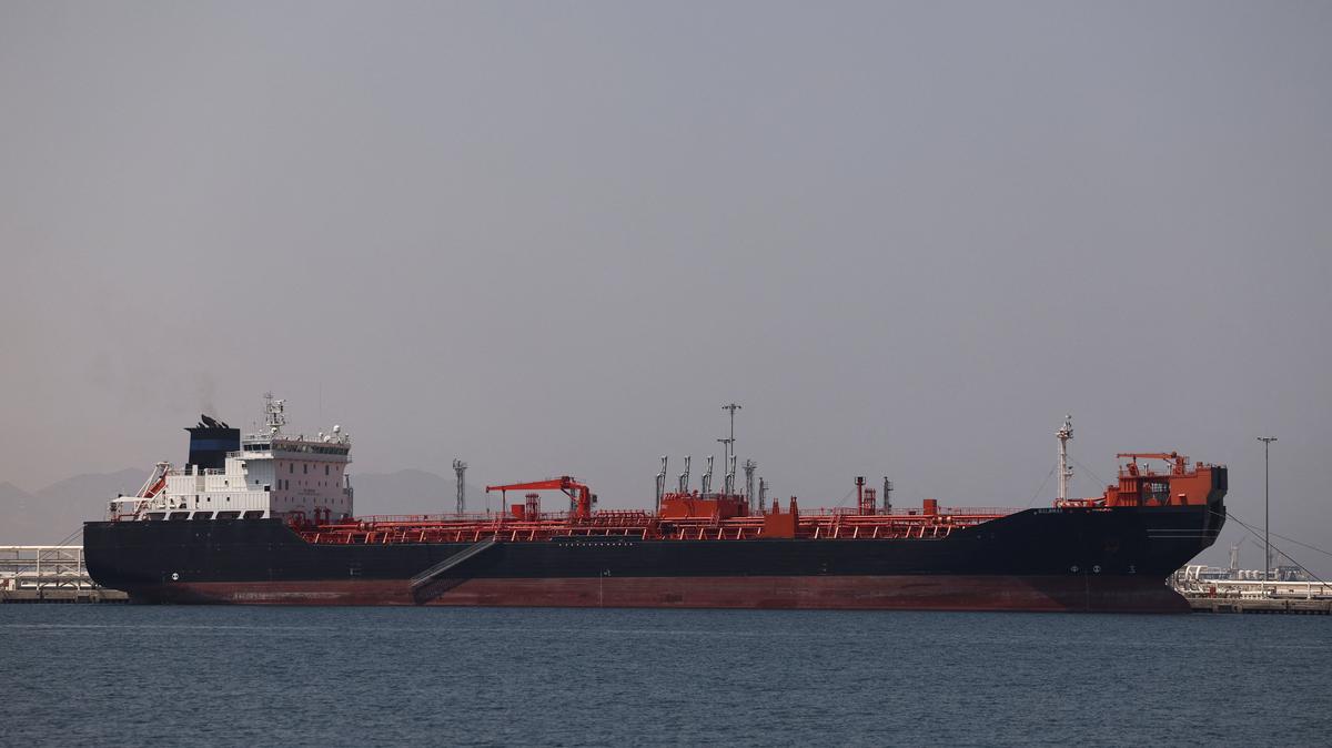 Oil/Chemical Tanker "Bald Man" at the Port of Fujairah, as the U.S.-Israel conflict with Iran limits marine traffic in the Strait of Hormuz, in Fujairah, United Arab Emirates, May 6, 2026. REUTERS/Amr Alfiky