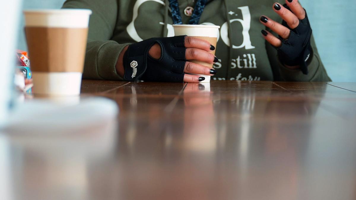 N.S., a survivor of human trafficking, says the women in the residential Hope Against Trafficking program are like sisters who understand the trauma she's been through. (Katy Kildee/The Detroit News/TNS)