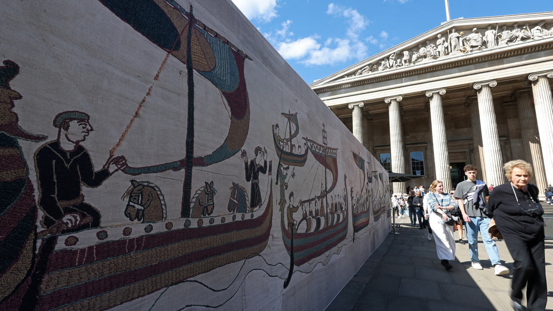 Blind man challenges British Museum over lack of audio tours for Bayeux Tapestry 