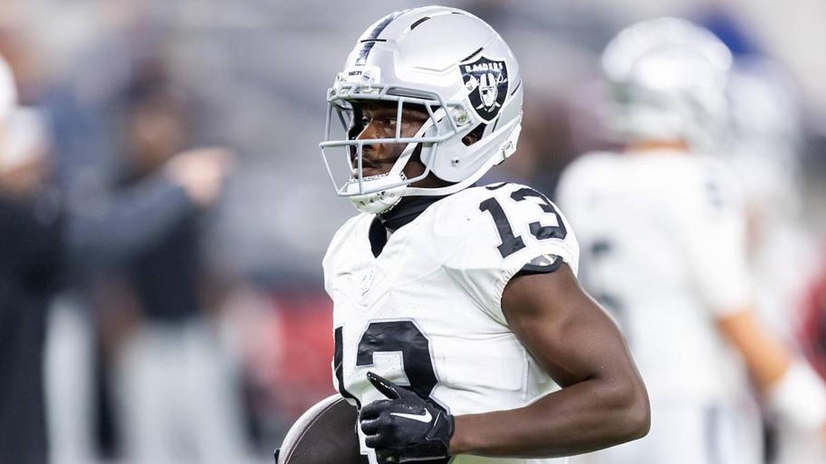  Aug 23, 2025; Glendale, Arizona, USA; Las Vegas Raiders wide receiver Phillip Dorsett (13) against the Arizona Cardinals during a preseason NFL game at State Farm Stadium. Mandatory Credit: Mark J. Rebilas-Imagn Images | Mark J. Rebilas-Imagn Images 