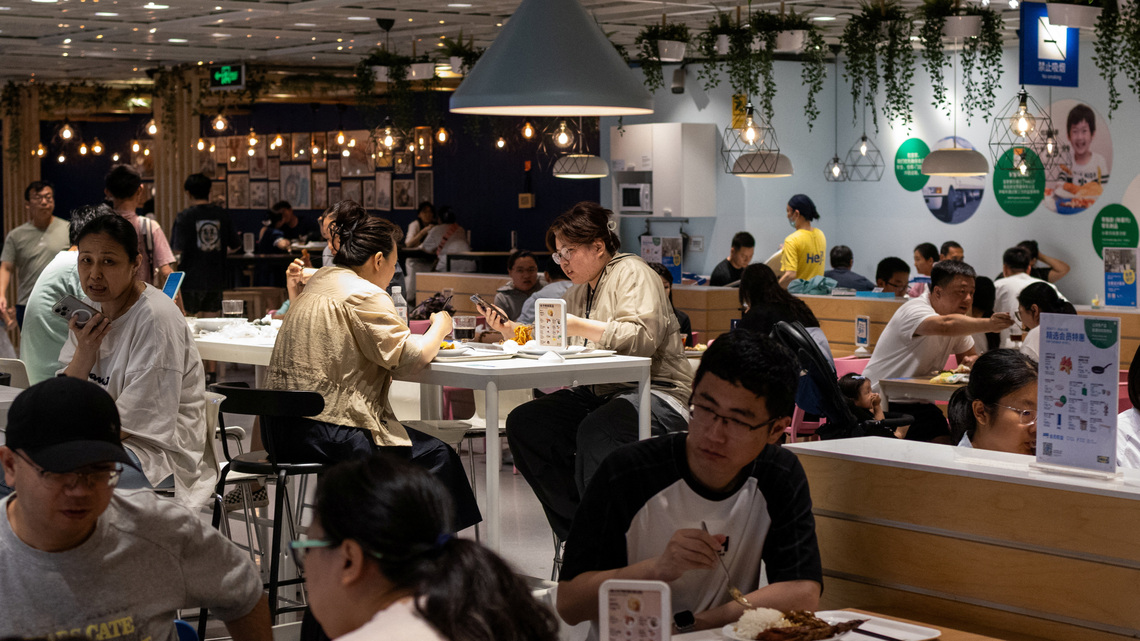 China services growth hits three-month high, private PMI shows 