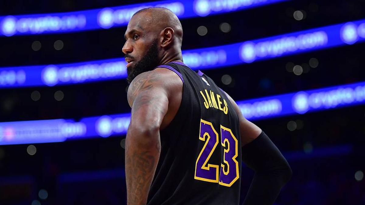  May 11, 2026; Los Angeles, California, USA; Los Angeles Lakers forward LeBron James (23) during the second half in game four of the second round of the 2026 NBA Playoffs at Crypto.com Arena. Mandatory Credit: Gary A. Vasquez-Imagn Images | Gary A. Vasquez-Imagn Images 