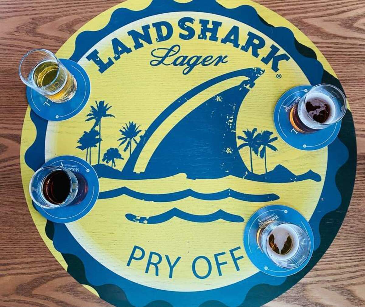  A refreshing LandShark beer flight featuring custom creations from the resort’s onsite brewmaster. Photo credit: Cristine Struble 