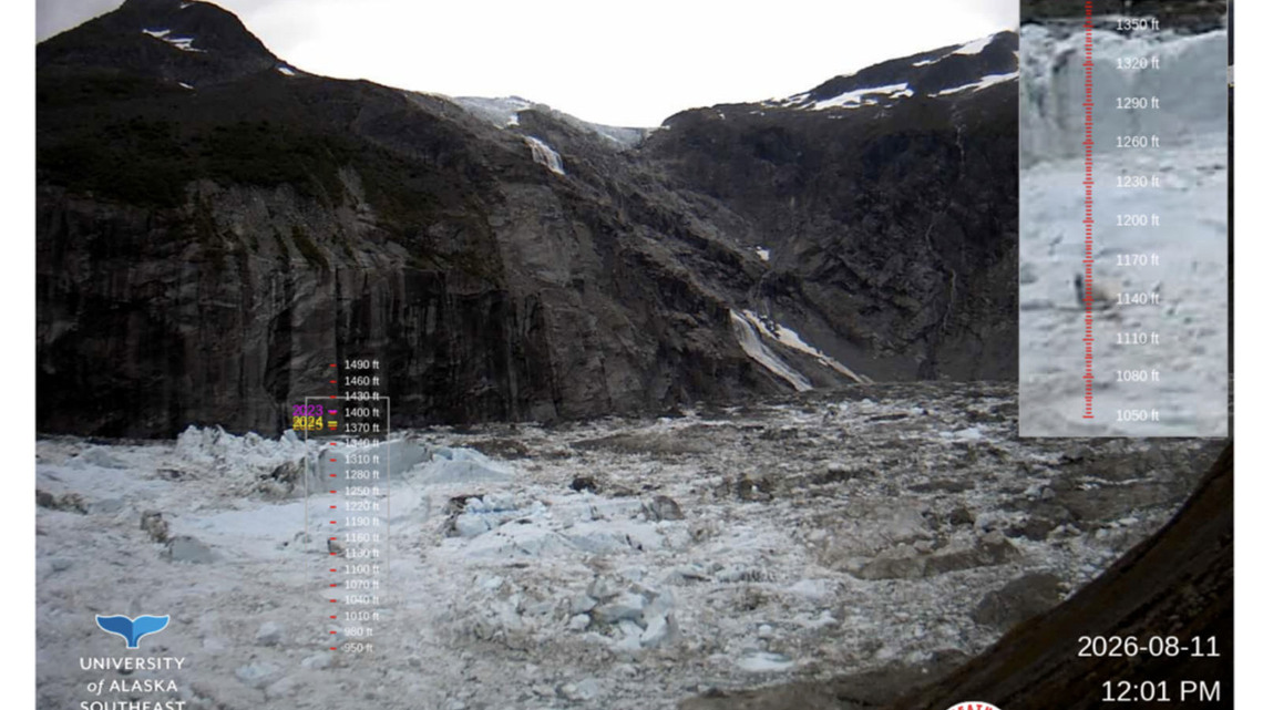 Juneau's Suicide Basin is full, with glacial outburst flooding expected within days 