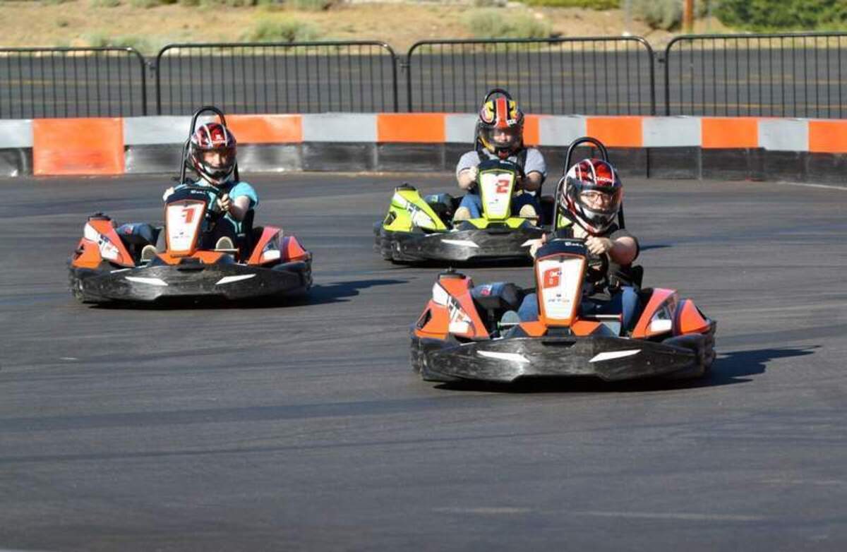  Formula 1 style go karts at Big Bear Speedway , CA. Photo Credit: Big Bear 