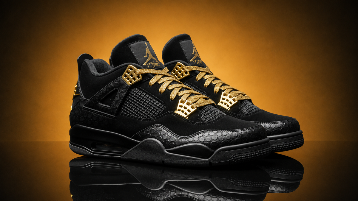  Air Jordan 4 Black Crown RabaKali