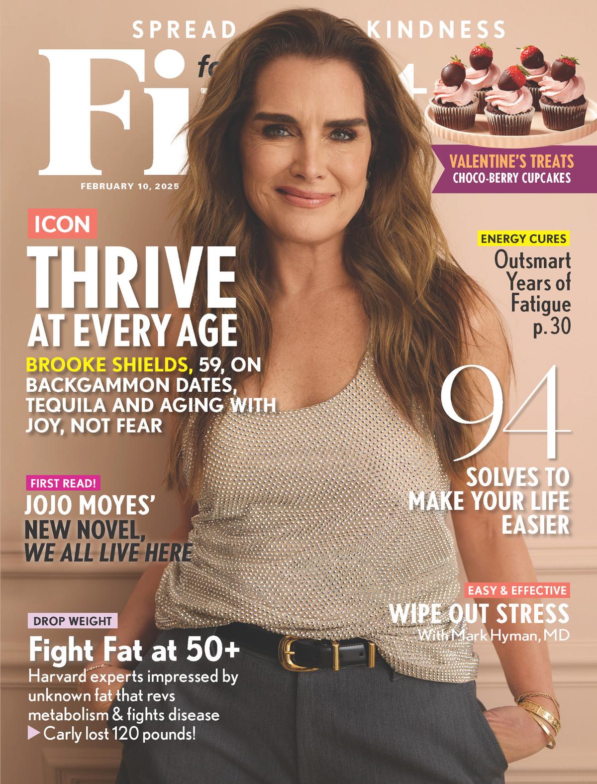 Brooke Shields on the cover of FIRST for WomenFIRST for Women
