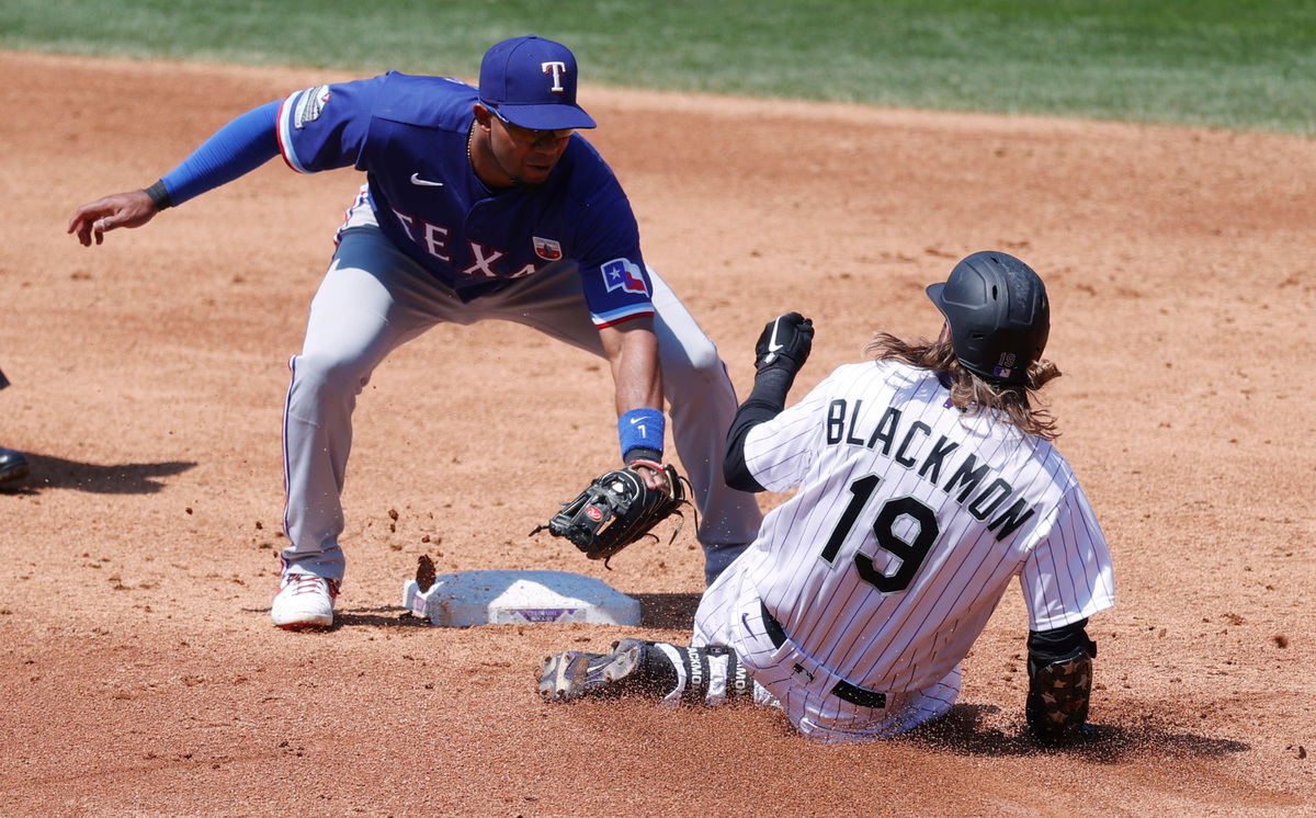 Former Tri-City Dust Devils Charlie Blackmon, who now plays for the Colorado Rockies, has had outstanding games with batting .405 with 4 home runs and 24 RBIs. (AP Photo/David Zalubowski)