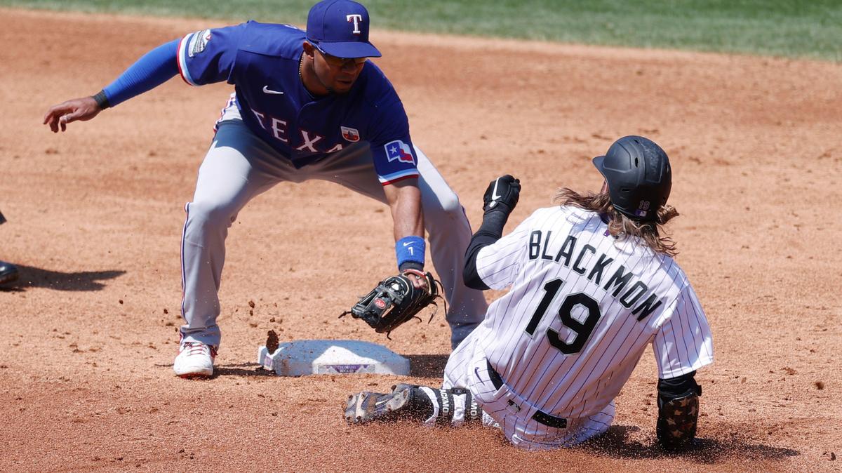 Former Tri-City Dust Devils Charlie Blackmon, who now plays for the Colorado Rockies, has had outstanding games with batting .405 with 4 home runs and 24 RBIs. (AP Photo/David Zalubowski)