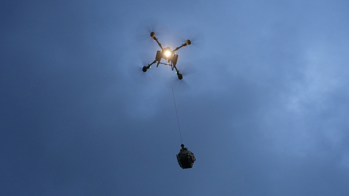 Nepal turns to drones to deliver flood relief