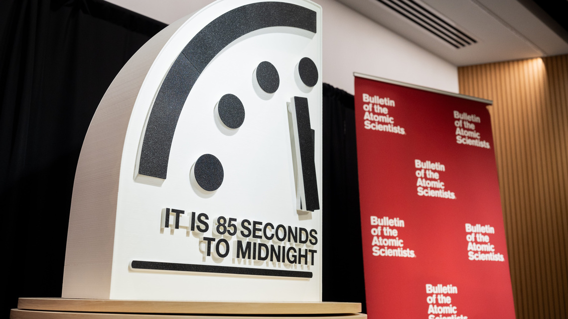 Doomsday Clock expert worried about 'an extremely pressing threat' 