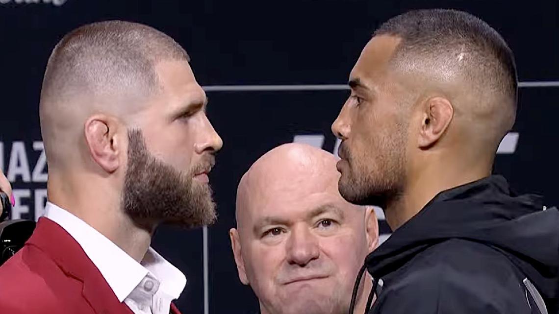 UFC 327 Press Conference face-offs