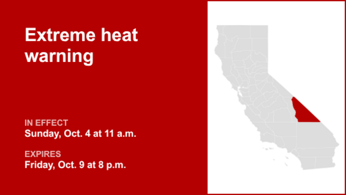 UPDATE: Extreme heat warning for Death Valley until Friday evening 