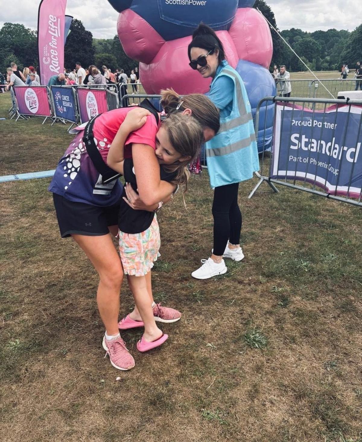  Selina Moss-Davies with her daughter Gia. (Selina Moss-Davies via SWNS) 
