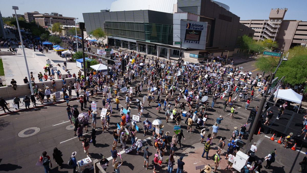 Why hundreds of voters will march to an early voting site in Phoenix