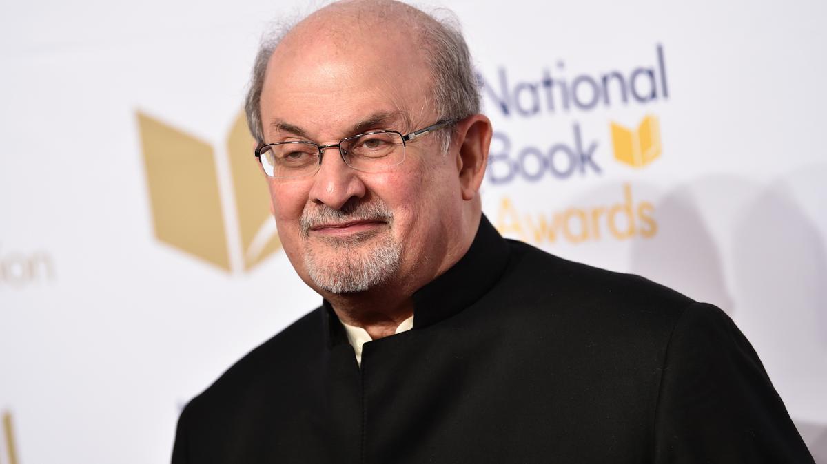 Salman Rushdie at the Annual National Book Awards on November 15, 2017, in New York.