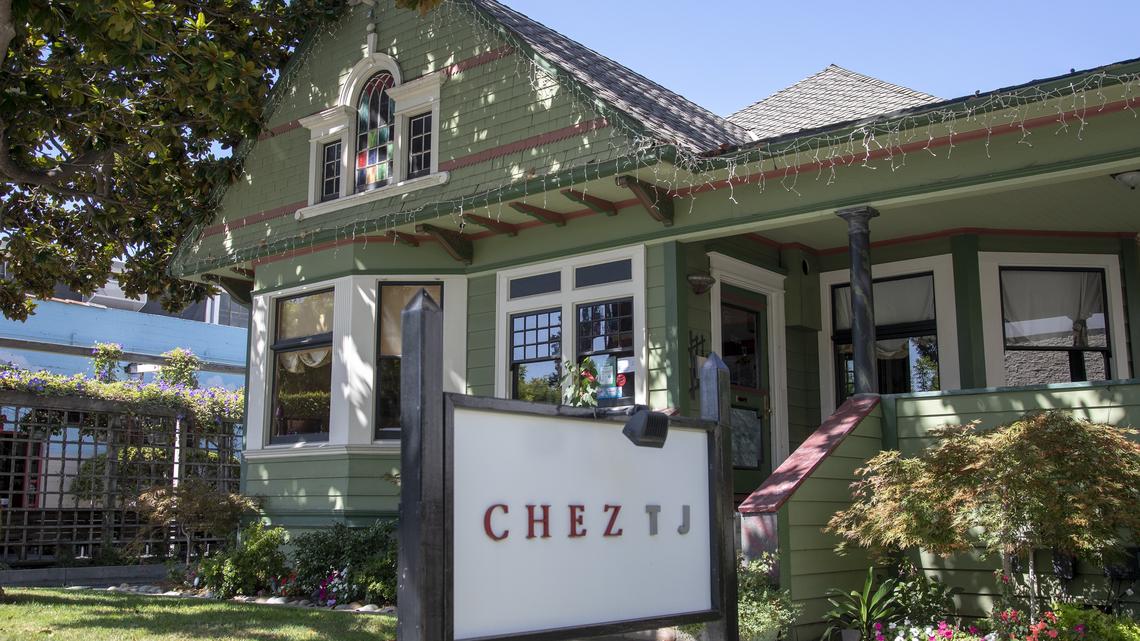 MOUNTAIN VIEW, CA - Aug. 30: Chez TJ in Mountain View, Calif., prepares to open for dinner, Thursday, Aug. 30, 2019. The cozy 19th century Victorian building has hosted the Michelin-starred restaurant for the past 38 years. (Karl Mondon/Bay Area News Group)