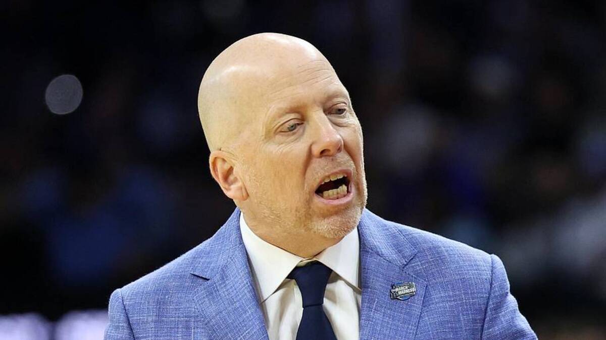  Mar 20, 2026; Philadelphia, PA, USA; UCLA Bruins head coach Mick Cronin reacts in the second half during a first round game of the men's 2026 NCAA Tournament at Xfinity Mobile Arena. Mandatory Credit: Bill Streicher-Imagn Images | Bill Streicher-Imagn Images 