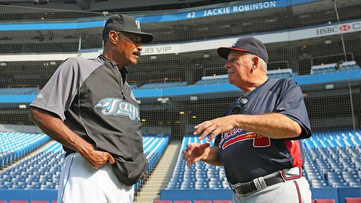  Cito Gaston (left) spent several seasons as Cox's hitting coach in Toronto, then faced off against him in the 1992 World Series vs. the Braves. | Tom Szczerbowski-Imagn Images 