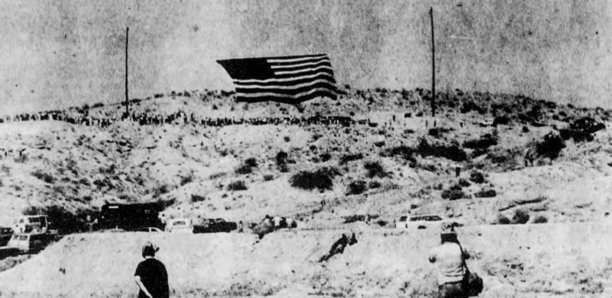 As America celebrates its 250th anniversary, the Daily Press looks back at the massive U.S. flag commissioned by Bob Older Sr. that once waved over the High Desert during the nation’s Bicentennial.