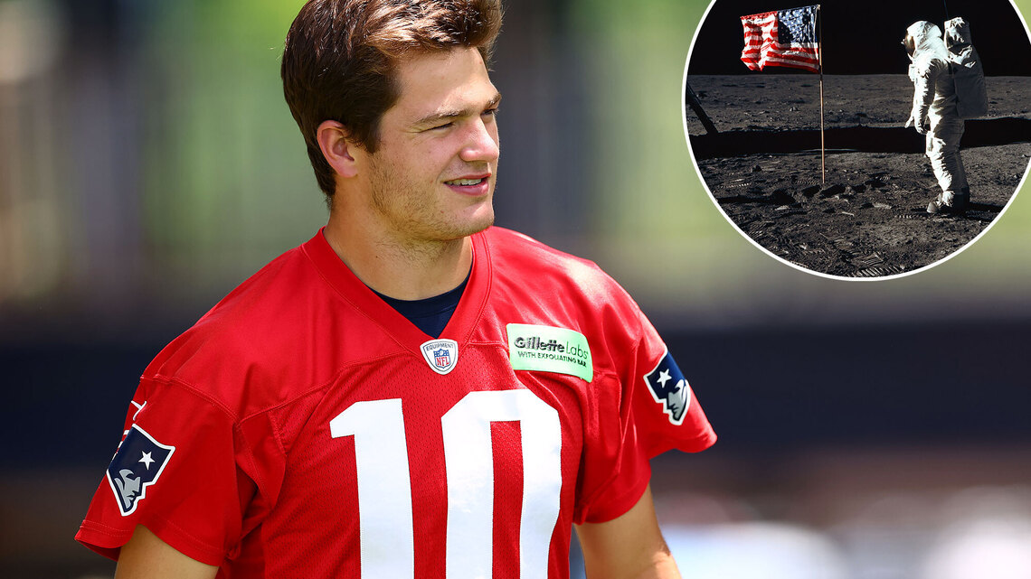 New England Patriots QB Drake Maye Says He's 'Skeptical' About Moon Landing 