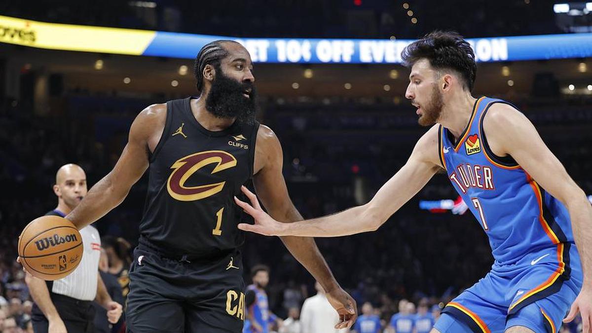  James Harden reached his first NBA Finals as a member of the Thunder. He could face his former team with a championship on the line. | Alonzo Adams-Imagn Images 