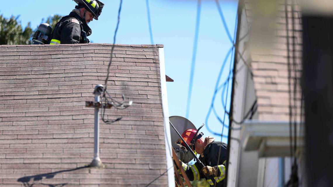 Three-alarm fire burns San Leandro apartment complex 