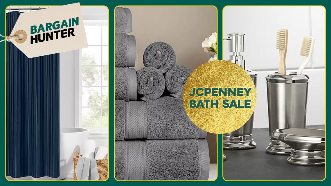 JCPenney's Bath Sale Drops Prices Up to 70% on Towels, Rugs, Curtains and Accessories 