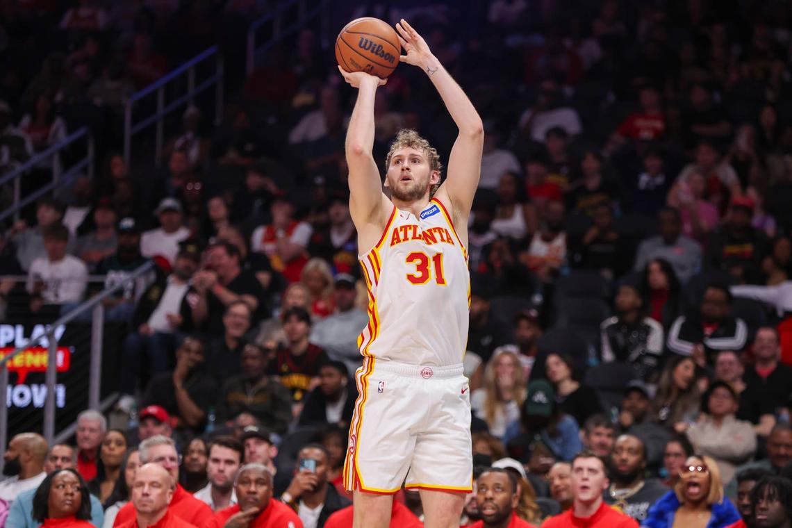  Atlanta Hawks center Jock Landale (31) Brett Davis-Imagn Images