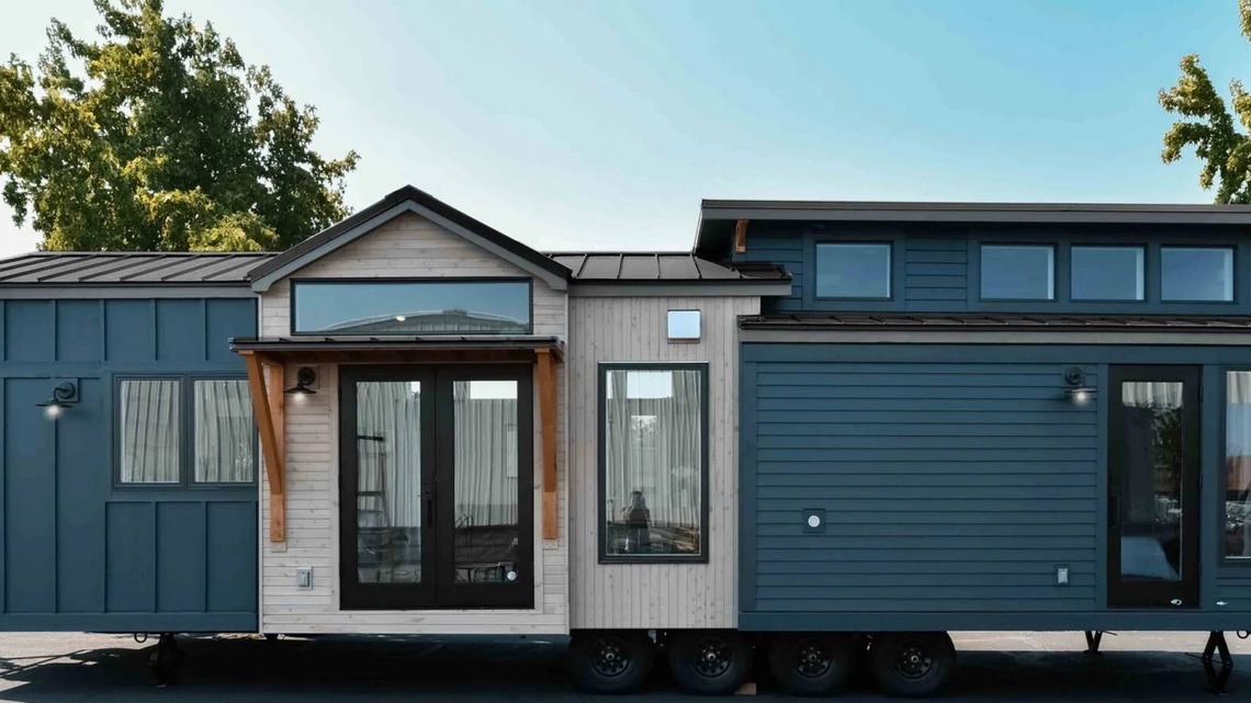 This 36-Foot Tiny Home Fits a King Bedroom, Full Kitchen, and a Home Office