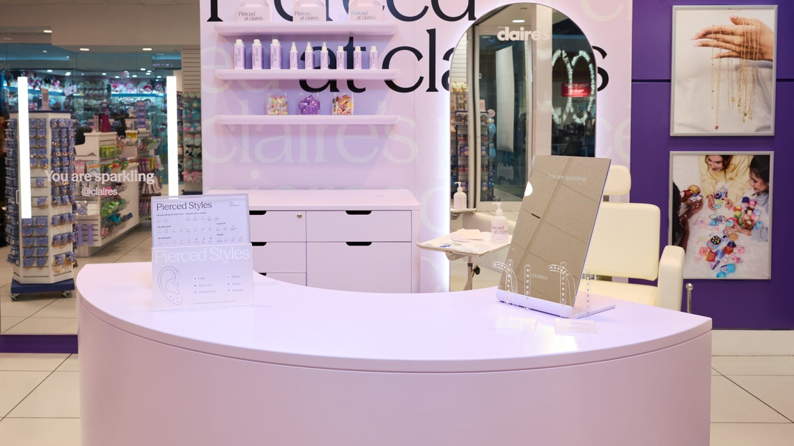 Claire's overhauls ear piercing experience for Gen Alpha