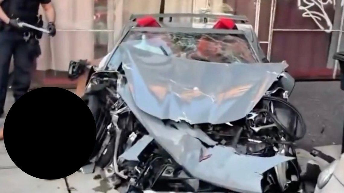 Corvette's Alleged NYC Street Race Ends With Mercedes Airborne