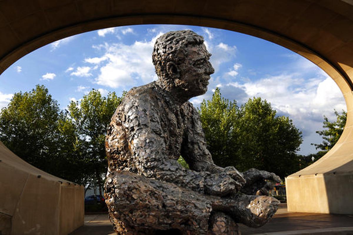 Fred Rogers is memorialized with a statue in Pittsburgh, where he lived and worked.