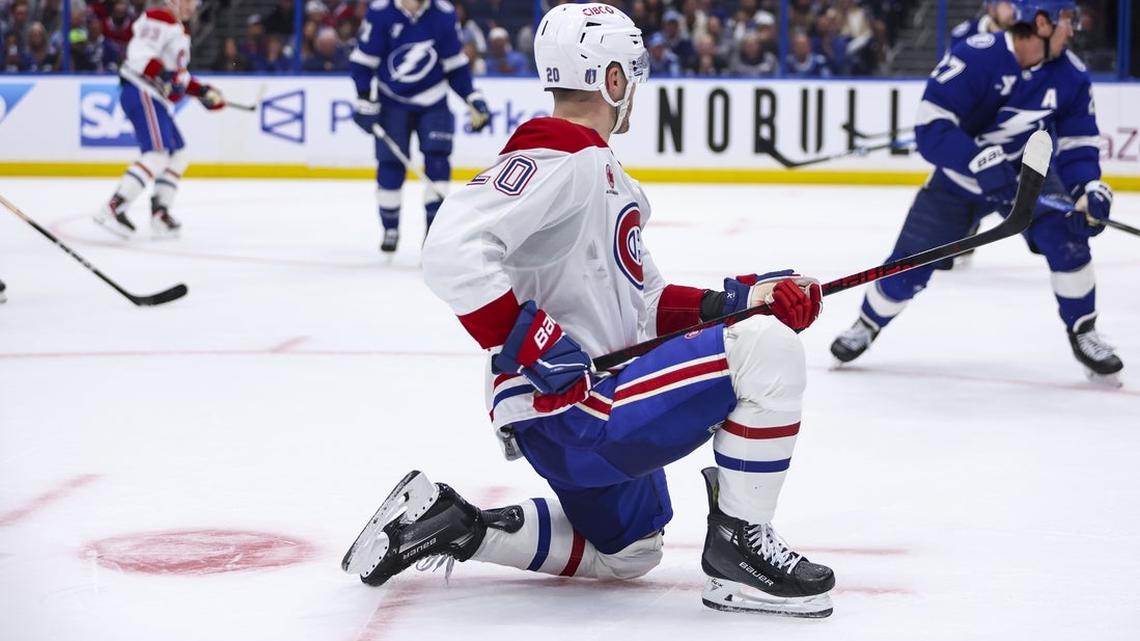Canadiens' Juraj Slafkovsky scores 3, including OT, to top Lightning  