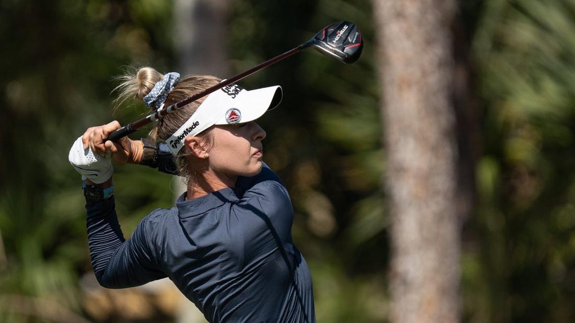 Lauren Coughlin leads, but Nelly Korda makes push at Aramco
