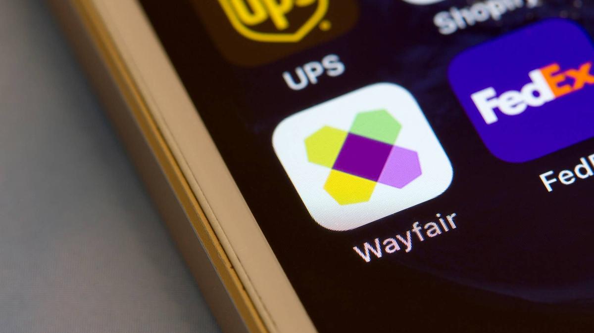 Wayfair mobile app icon.