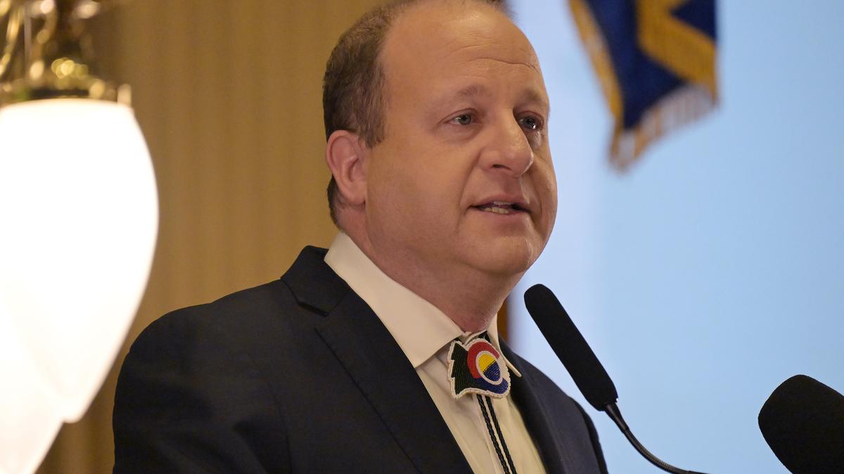Colorado Gov. Jared Polis delivers his final State of the State address in the House chamber of the State Capitol building in Denver on Jan. 15, 2026. (Hyoung Chang/The Denver Post/TNS)