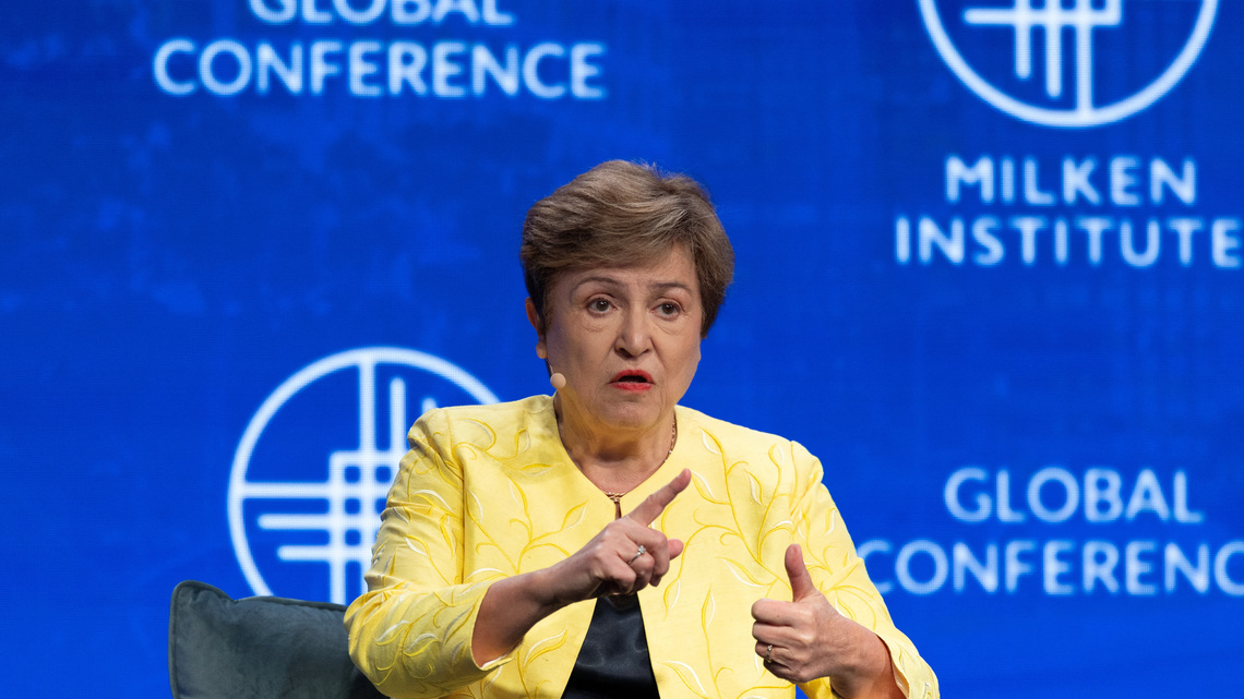 IMF's Georgieva says global economy weathering energy shock, sees fiscal concerns 