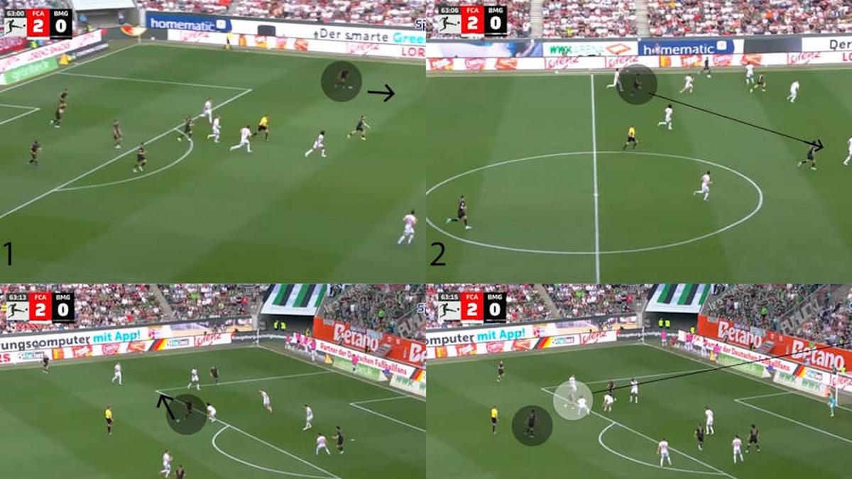  Gio Reyna's progression to create a chance stood out on Saturday. | Bundesliga 