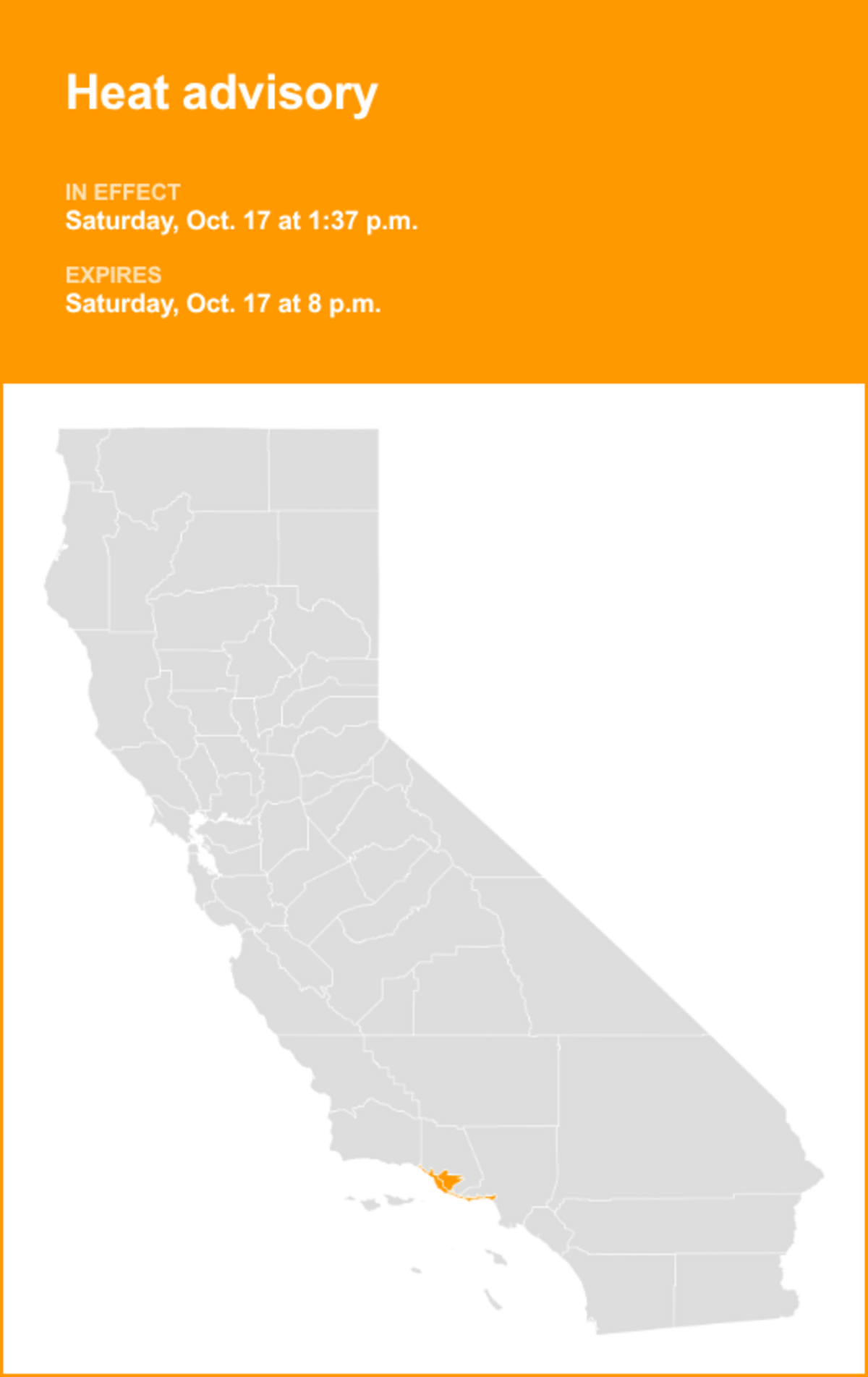 UPDATE: Heat advisory issued for Southern California until Saturday ...