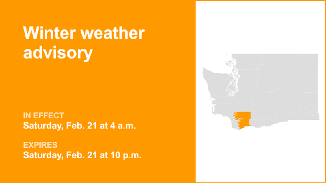 UPDATE: South Cascades placed under a winter weather advisory until Saturday night 