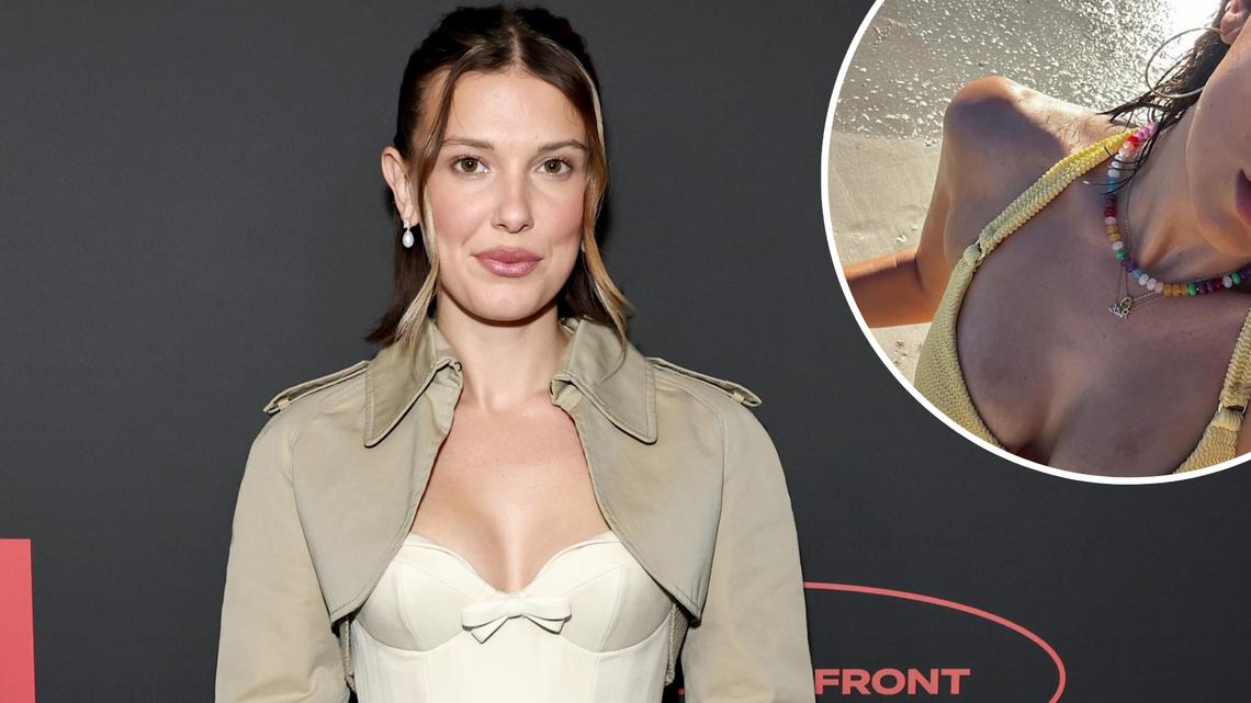 Millie Bobby Brown's Necklace Has Fans Convinced She Revealed Her Baby's Name 