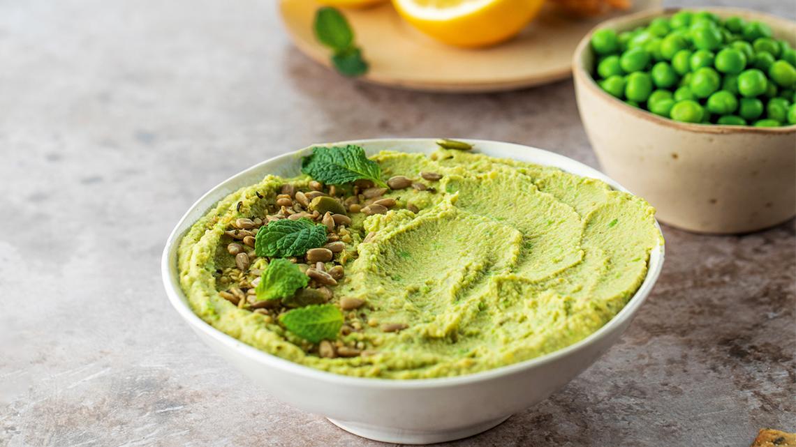 Carla Hall’s Pea and Fava Bean Hummus Recipe Is the Protein Snack of the Season