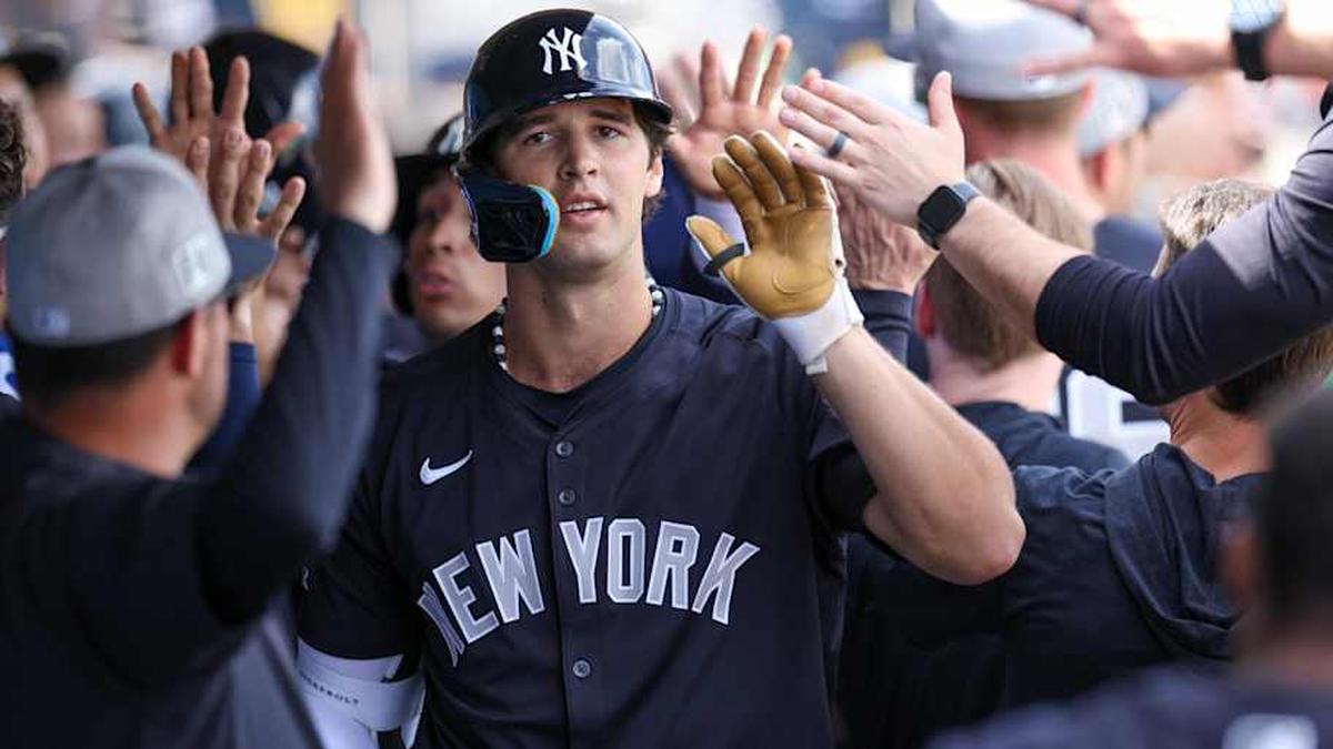  The Yankees could give Spencer Jones's bat a chance before May ends. | Nathan Ray Seebeck-Imagn Images 
