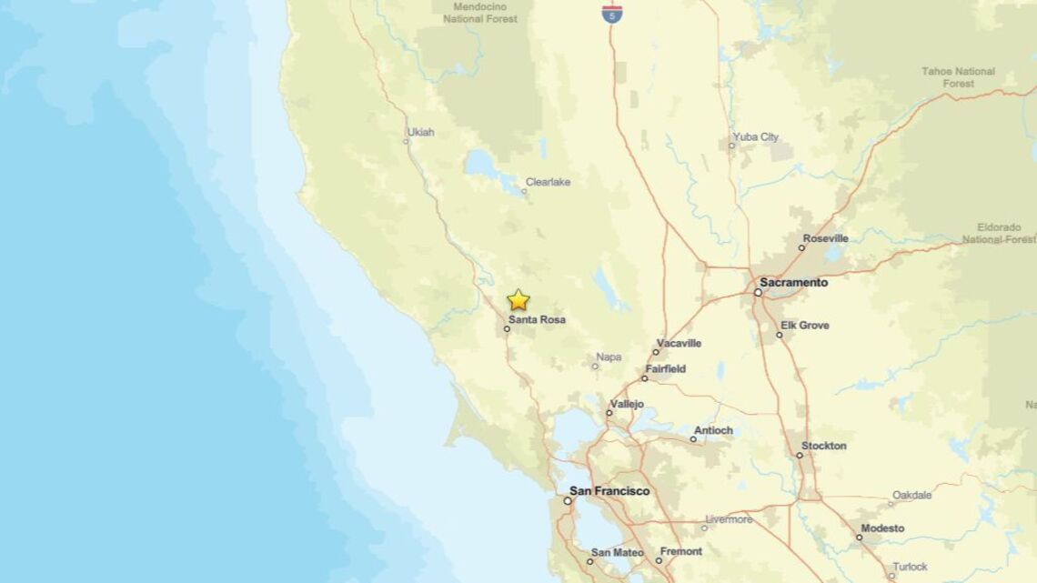 Earthquake measuring 2.0 shakes area near Calistoga, CA on Sept. 29