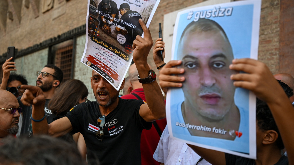 Police clash with protesters in Bologna after man dies during arrest attempt 